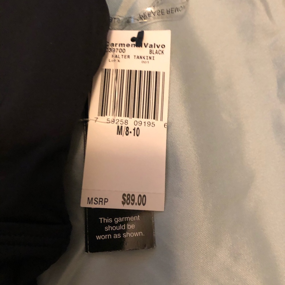 COPY - Carmen Marc Valvo Halter Tankini Top - Picture 3 of 3